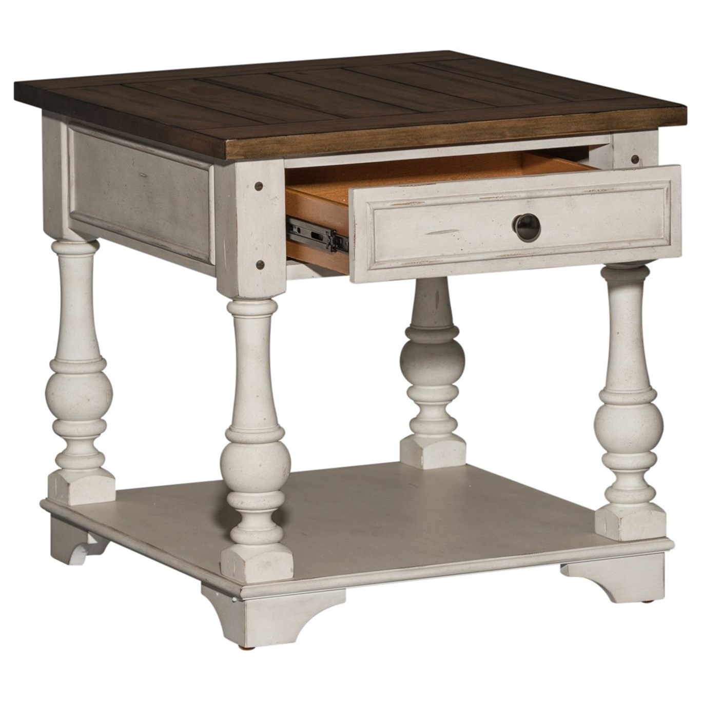 Liberty Furniture Morgan Creek 498 OT1020 Relaxed Vintage End